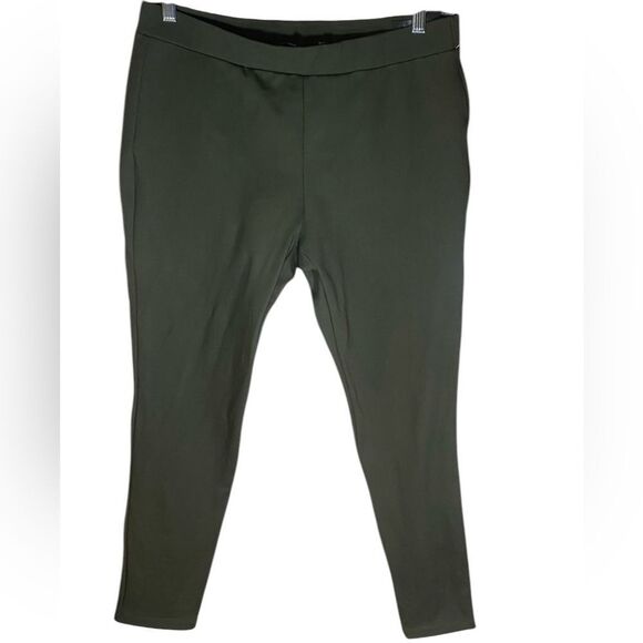 Theory Pants - THEORY high waist olive green leggings XL